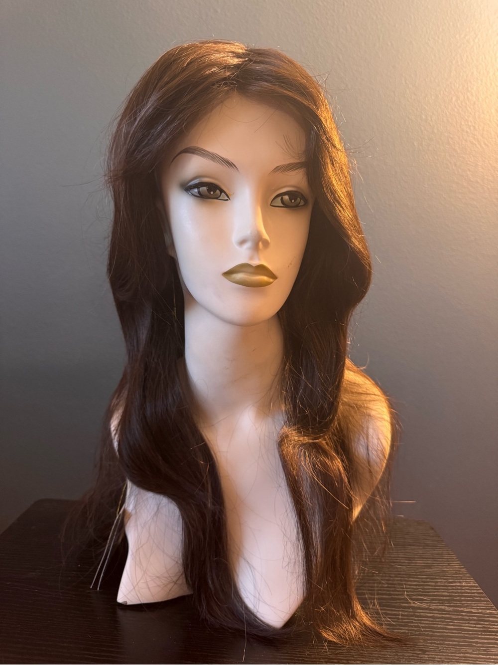Women's Long Natural Ginger Brown WBP-1005 Paris